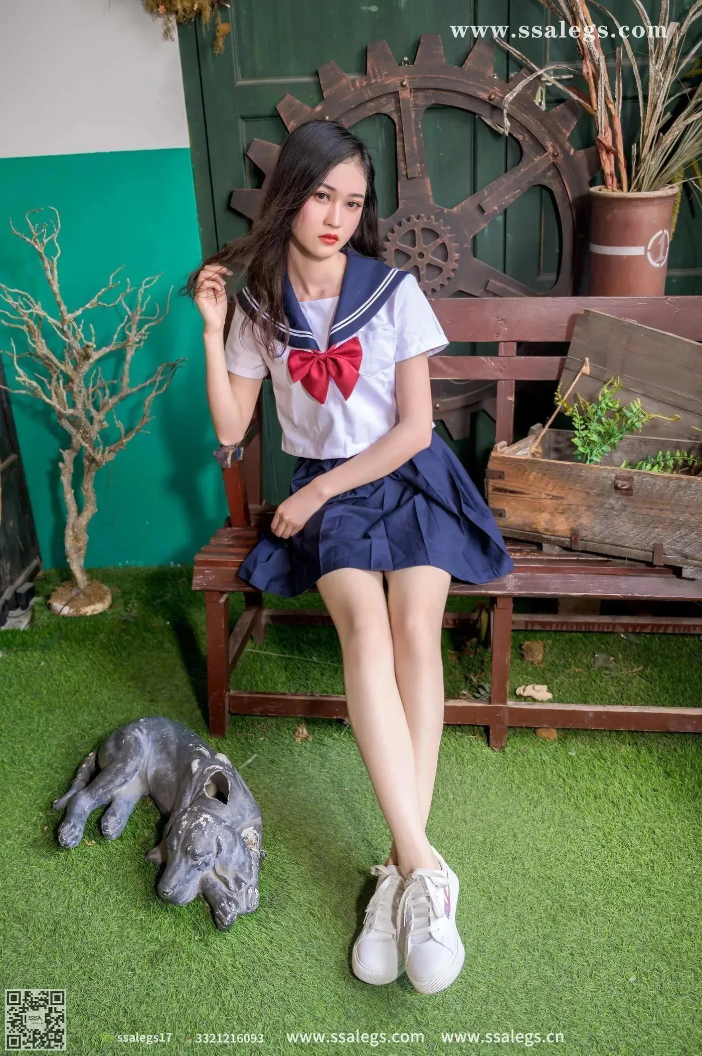 [SSA丝社]超清写真 NO.421 漫漫白色jk制服肉丝写真(上) [84P]插图2